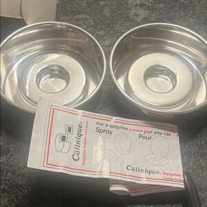 Culinique Silver Baking Pans. Bake and fill. Enjoy. New in box